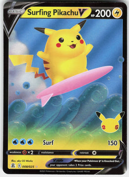 Surfing Pikachu V #8 NM