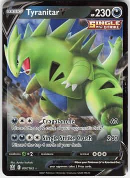 Tyranitar V #97 NM