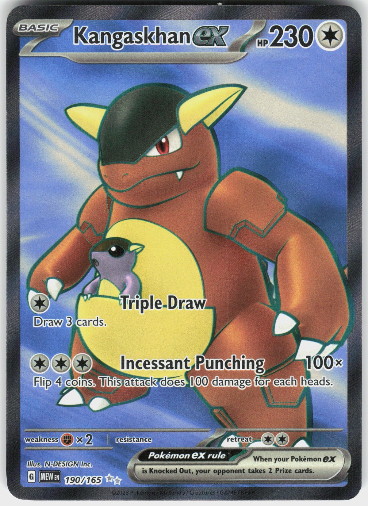 Kangaskhan ex #190 NM