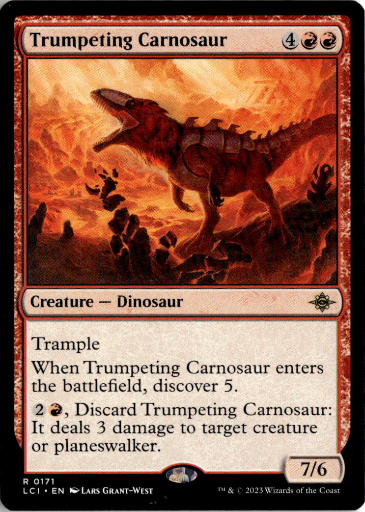 Trumpeting Carnosaur - The Lost Caverns of Ixalan #171 - Near Mint - Normal