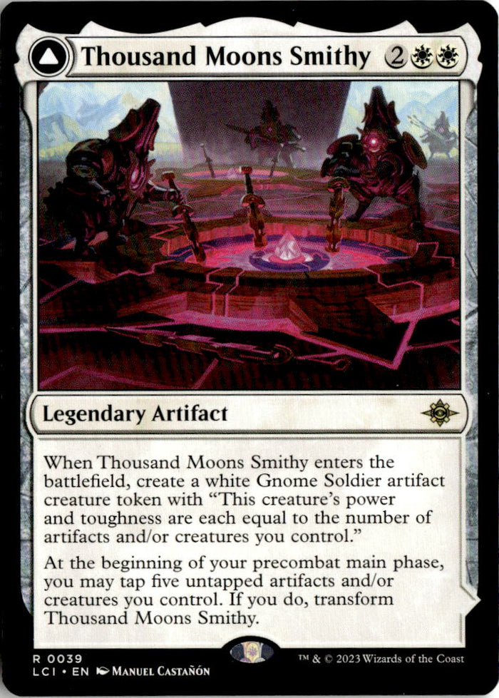 Thousand Moons Smithy // Barracks of the Thousand - The Lost Caverns of Ixalan #39 - Near Mint - Normal
