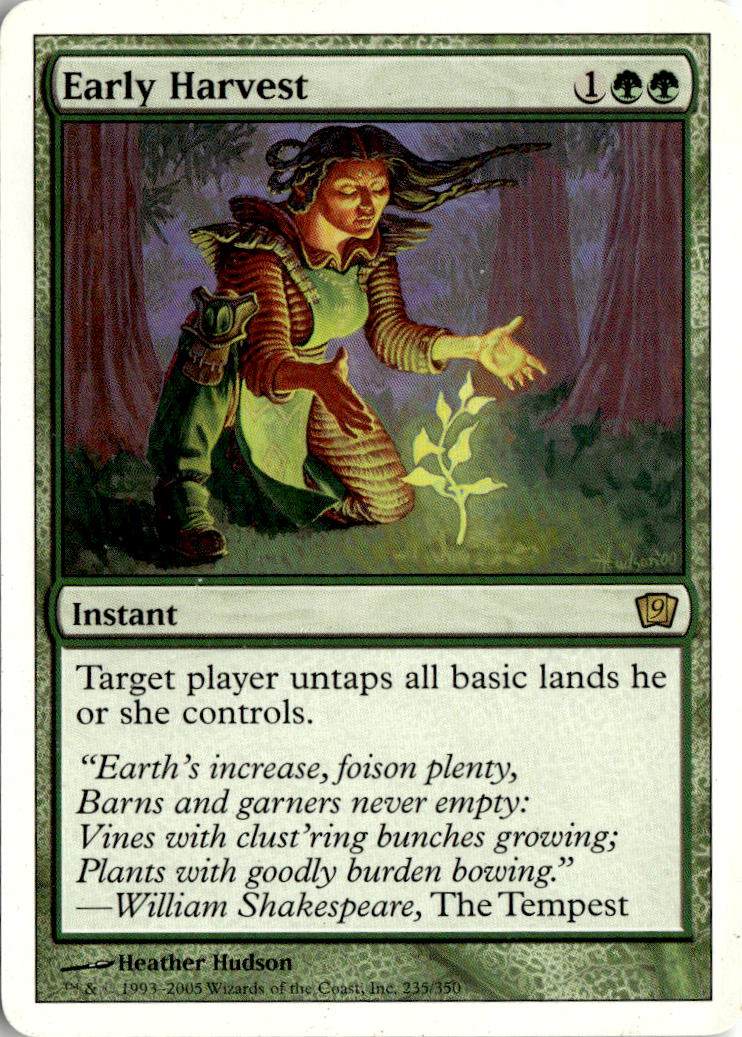 Early Harvest - Ninth Edition #235 - Near Mint - Normal