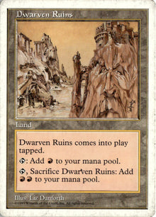 Dwarven Ruins - Fifth Edition #415 - Moderately Played - Normal