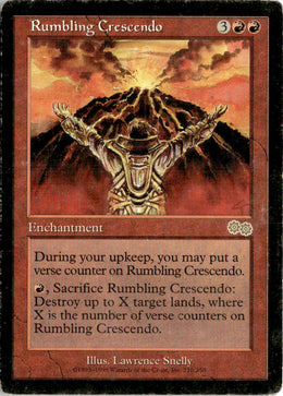 Rumbling Crescendo - Urza's Saga #210 - Near Mint - Normal