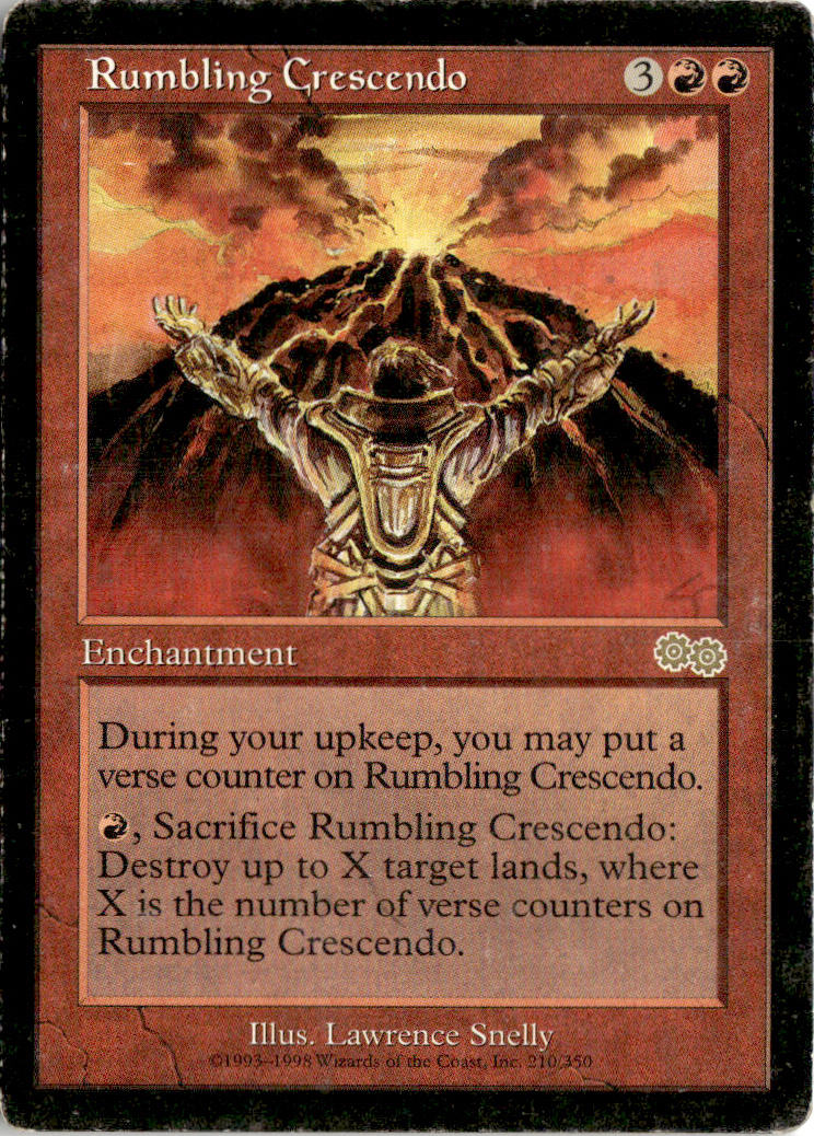 Rumbling Crescendo - Urza's Saga #210 - Near Mint - Normal