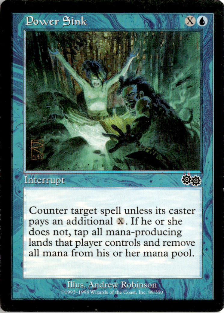 Power Sink - Urza's Saga #89 - Near Mint - Normal