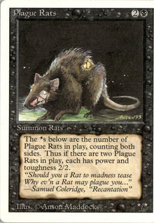Plague Rats - Limited Edition Alpha #123 - Near Mint - Normal