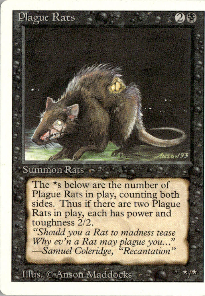Plague Rats - Limited Edition Alpha #123 - Near Mint - Normal