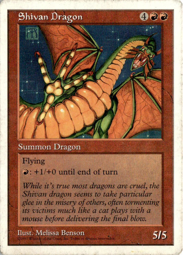 Shivan Dragon - Fifth Edition #267 - Near Mint - Normal