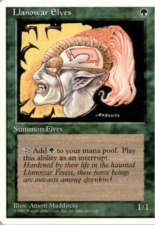 Llanowar Elves - Fourth Edition #261 - Near Mint - Normal