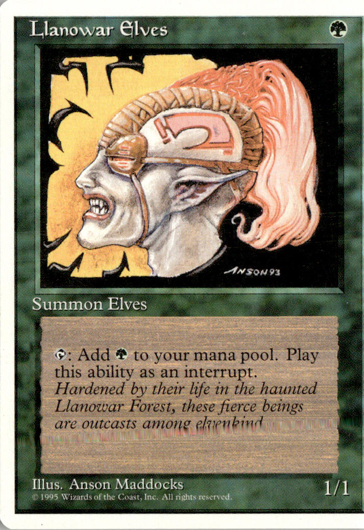 Llanowar Elves - Fourth Edition #261 - Near Mint - Normal
