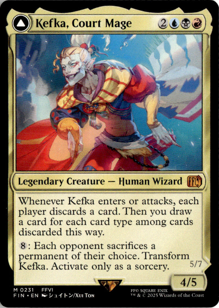 Kefka, Court Mage // Kefka, Ruler of Ruin - Final Fantasy #231 - Near Mint - Normal