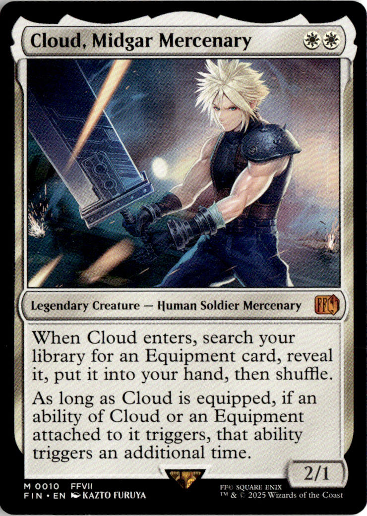 Cloud, Midgar Mercenary - Final Fantasy #10 - Near Mint - Normal