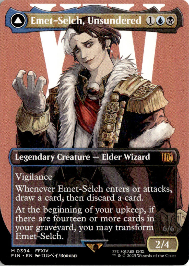 Emet-Selch, Unsundered // Hades, Sorcerer of Eld - Final Fantasy #394 - Near Mint - Normal