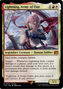 Lightning, Army of One - Final Fantasy #233 - Near Mint - Normal