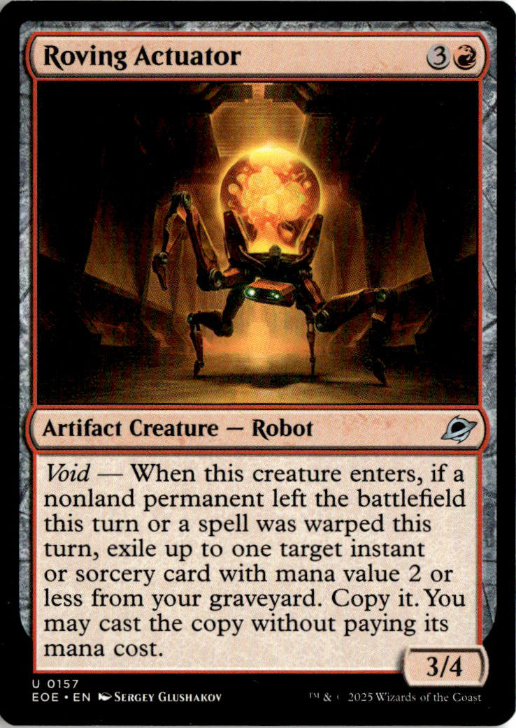 Roving Actuator - Edge of Eternities #157 - Near Mint - Normal