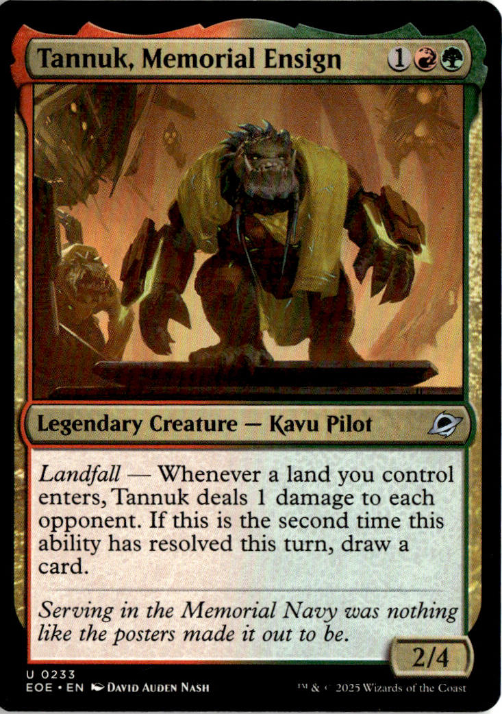 Tannuk, Memorial Ensign - Edge of Eternities #233 - Near Mint - Normal