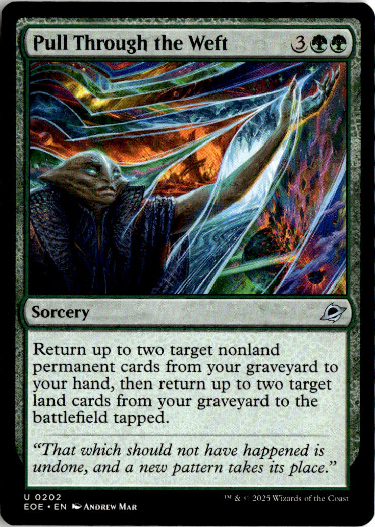 Pull Through the Weft - Edge of Eternities #202 - Near Mint - Normal