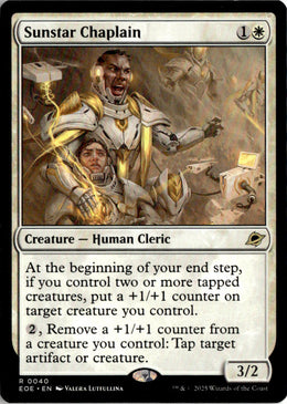 Sunstar Chaplain - Edge of Eternities #40 - Near Mint - Normal