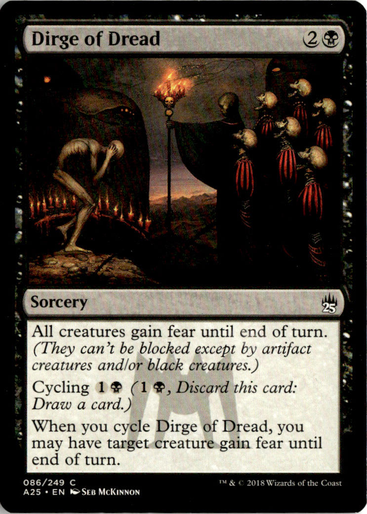 Dirge of Dread - Masters 25 #86 - Near Mint - Normal