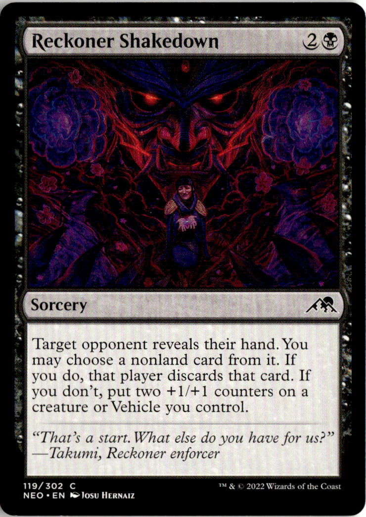Reckoner Shakedown - Kamigawa: Neon Dynasty #119 - Near Mint - Normal