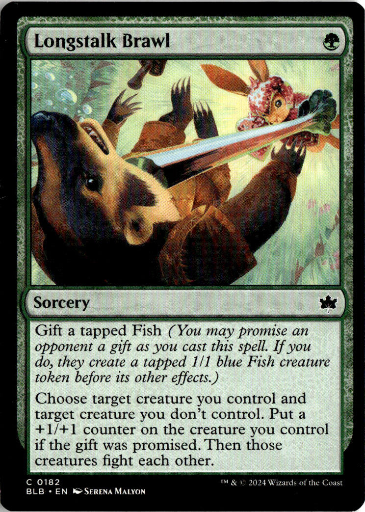 Longstalk Brawl - Bloomburrow #182 - Near Mint - Normal
