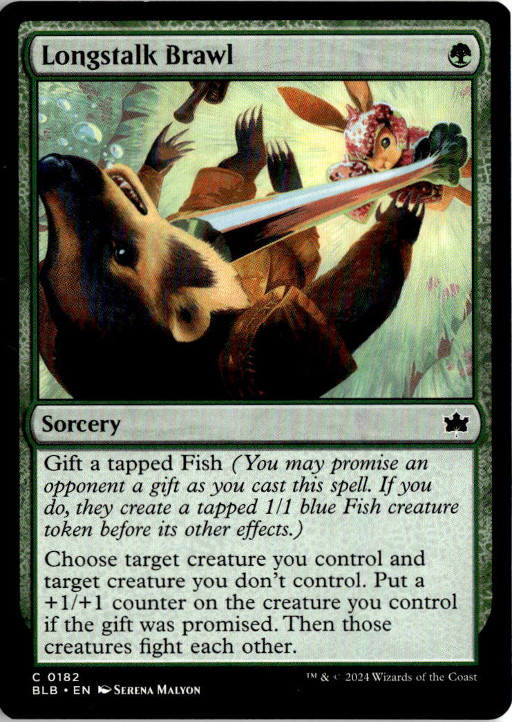 Longstalk Brawl - Bloomburrow #182 - Near Mint - Normal