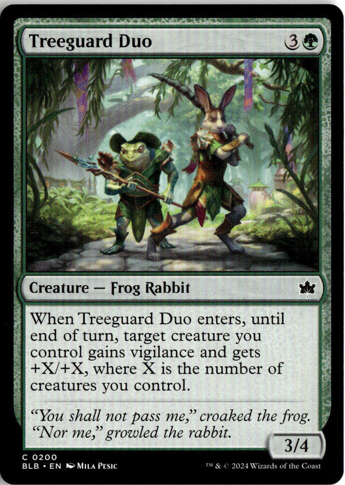Treeguard Duo - Bloomburrow #200 - Near Mint - Normal