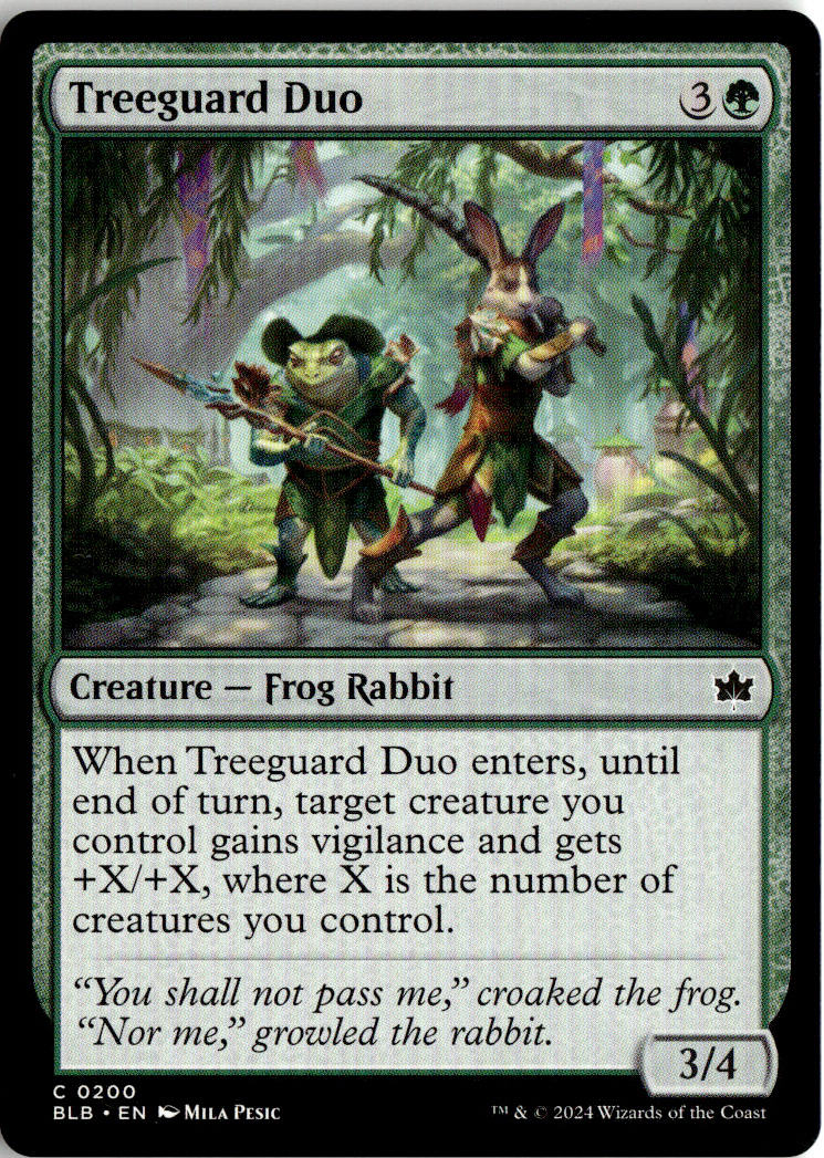 Treeguard Duo - Bloomburrow #200 - Near Mint - Normal