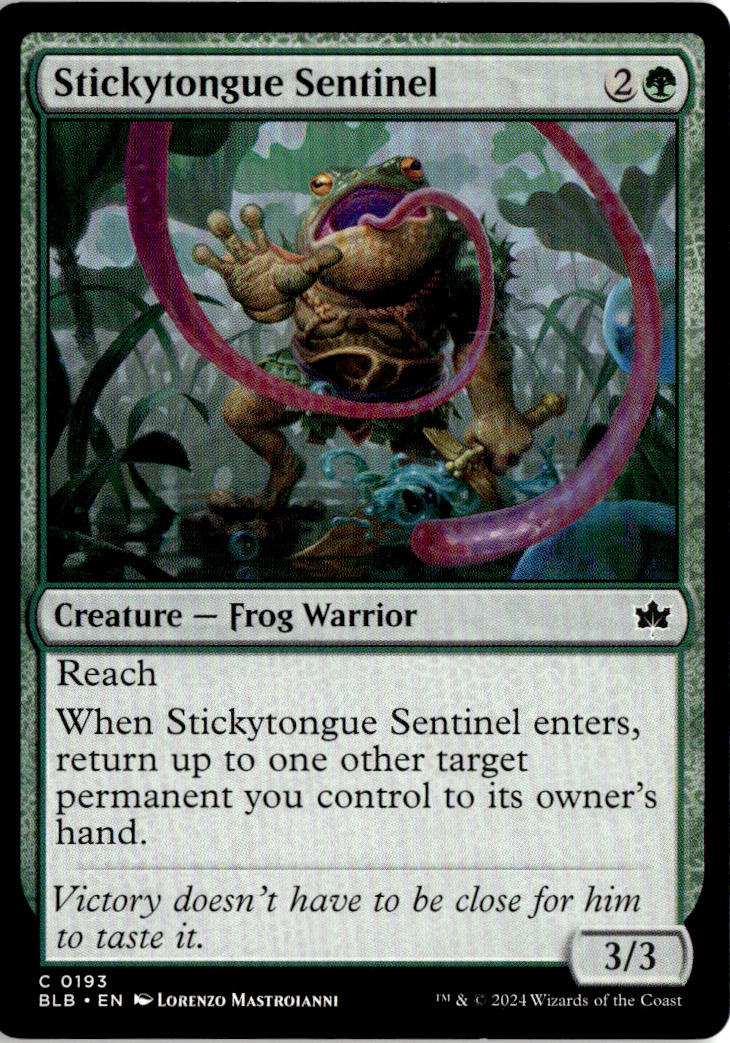 Stickytongue Sentinel - Bloomburrow #193 - Near Mint - Normal