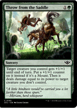 Throw from the Saddle - Outlaws of Thunder Junction #185 - Near Mint - Normal
