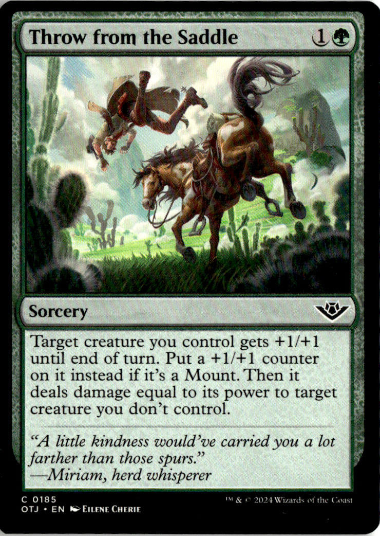 Throw from the Saddle - Outlaws of Thunder Junction #185 - Near Mint - Normal
