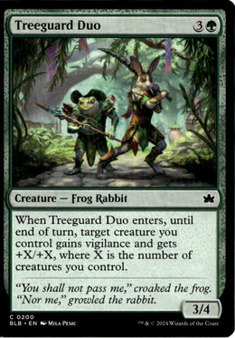 Treeguard Duo - Bloomburrow #200 - Near Mint - Normal