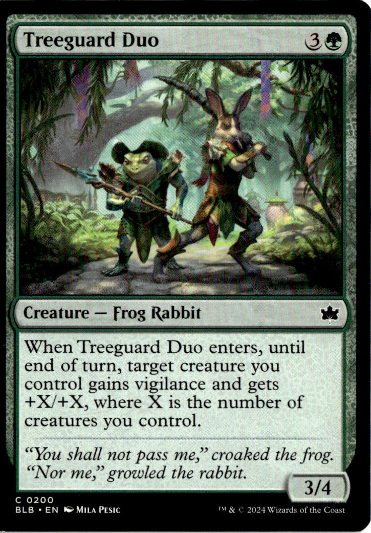Treeguard Duo - Bloomburrow #200 - Near Mint - Normal