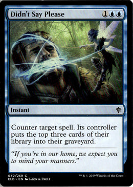 Didn't Say Please - Throne of Eldraine #42 - Near Mint - Normal