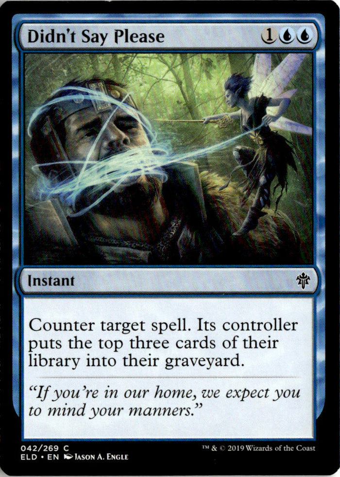 Didn't Say Please - Throne of Eldraine #42 - Near Mint - Normal