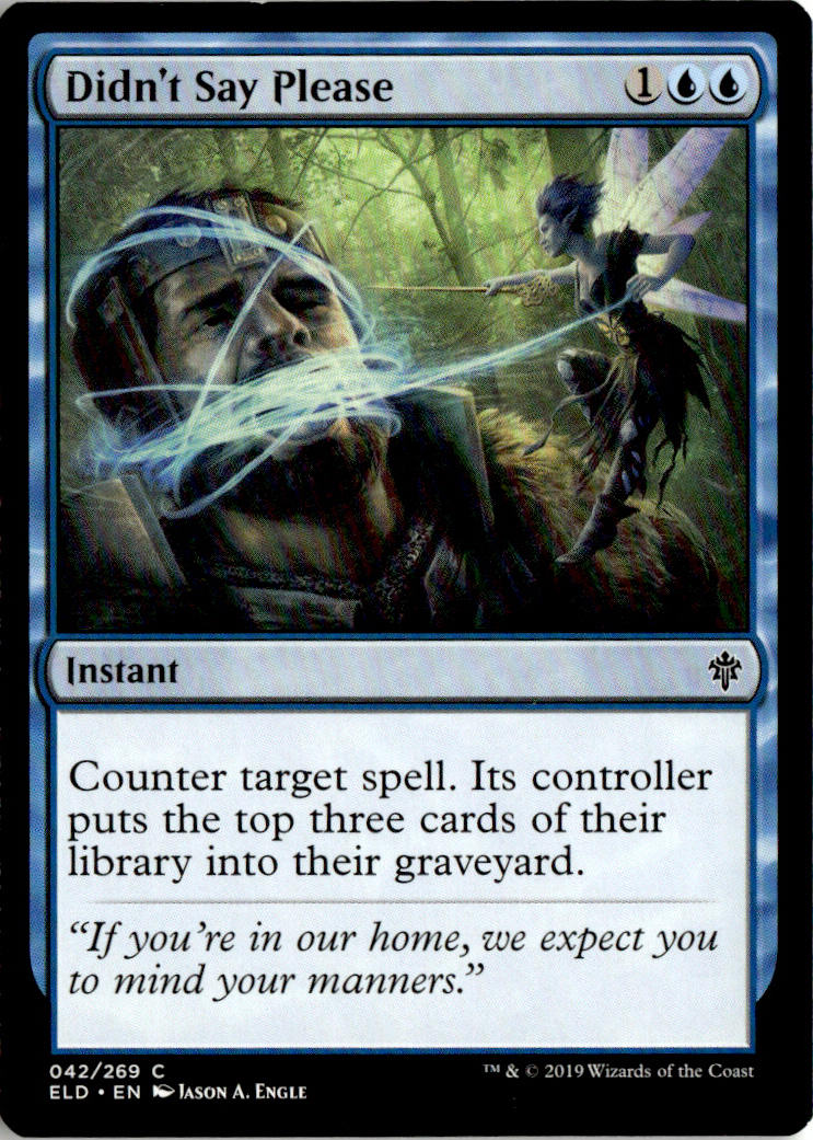 Didn't Say Please - Throne of Eldraine #42 - Near Mint - Normal