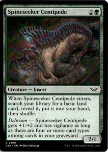Spineseeker Centipede - Duskmourn: House of Horror #199 - Near Mint - Normal