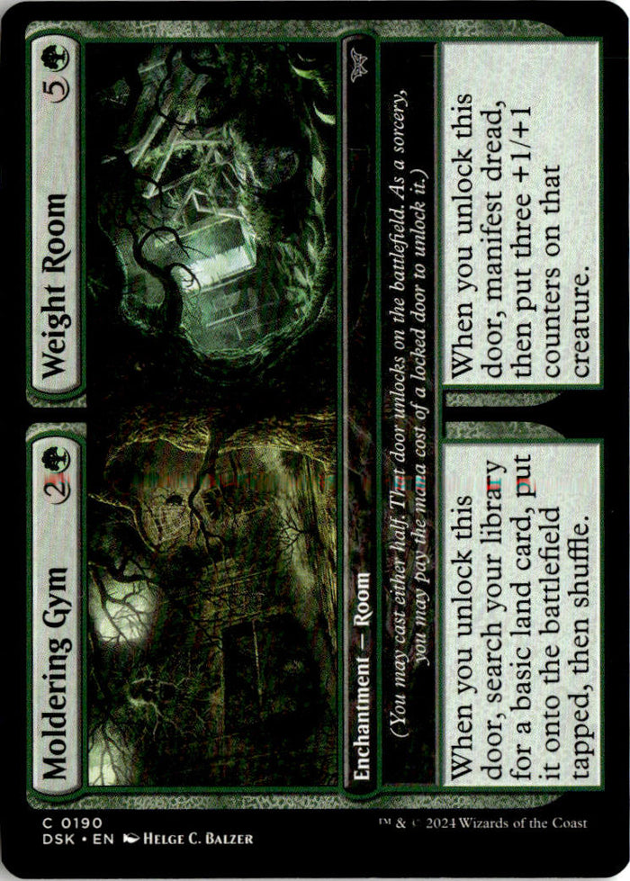Moldering Gym // Weight Room - Duskmourn: House of Horror #190 - Near Mint - Normal