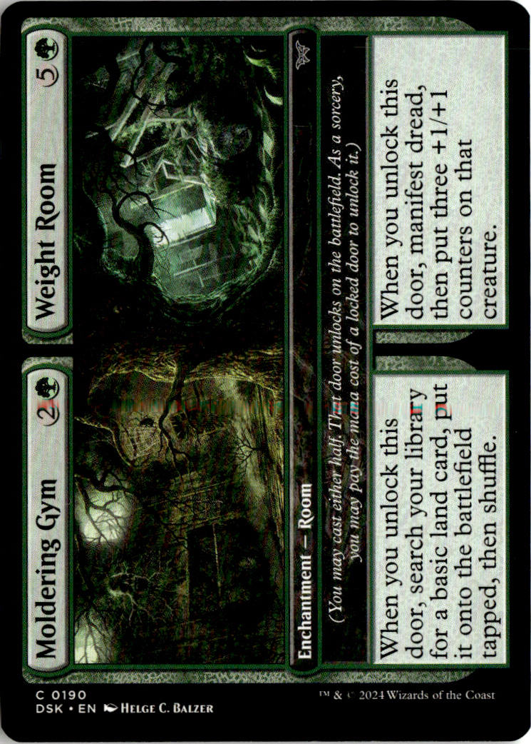 Moldering Gym // Weight Room - Duskmourn: House of Horror #190 - Near Mint - Normal