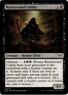 Resurrected Cultist - Duskmourn: House of Horror #115 - Near Mint - Normal