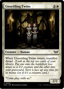 Unsettling Twins - Duskmourn: House of Horror #38 - Near Mint - Normal