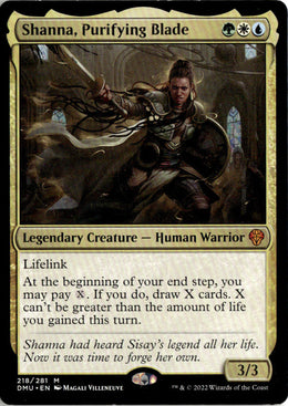 Shanna, Purifying Blade - Dominaria United #218 - Near Mint - Normal