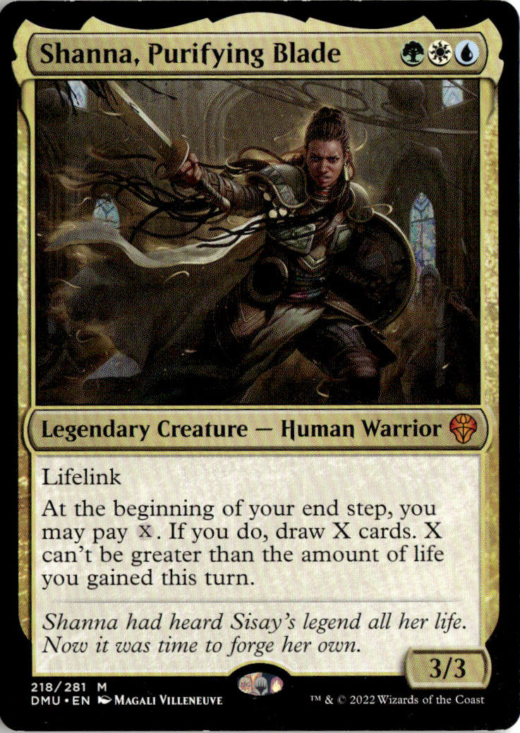 Shanna, Purifying Blade - Dominaria United #218 - Near Mint - Normal