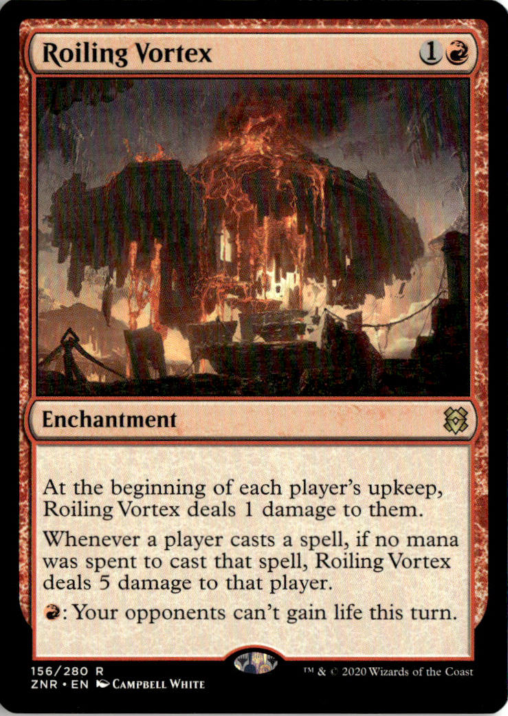 Roiling Vortex - Zendikar Rising #156 - Near Mint - Normal