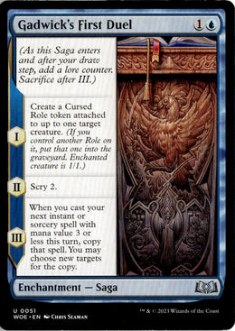 Gadwick's First Duel - Wilds of Eldraine #51 - Near Mint - Normal