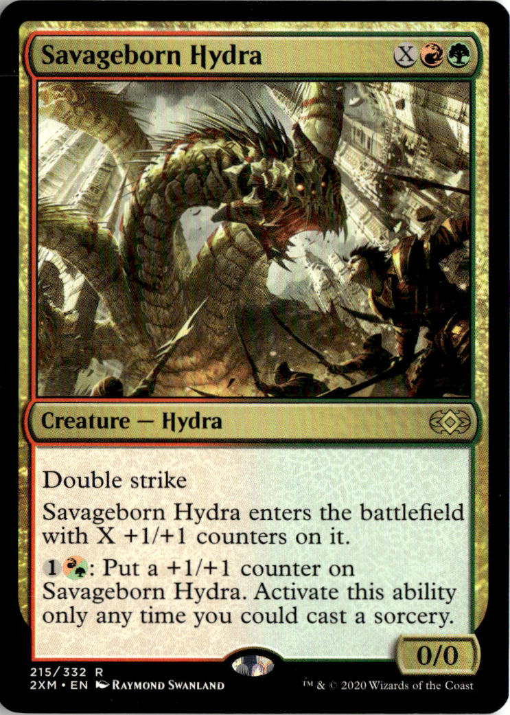 Savageborn Hydra - Double Masters #215 - Near Mint - Normal
