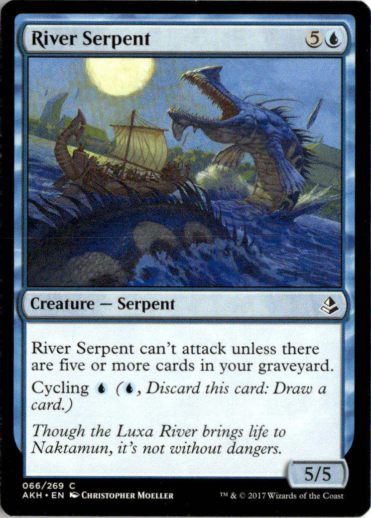River Serpent - Amonkhet #66 - Near Mint - Normal