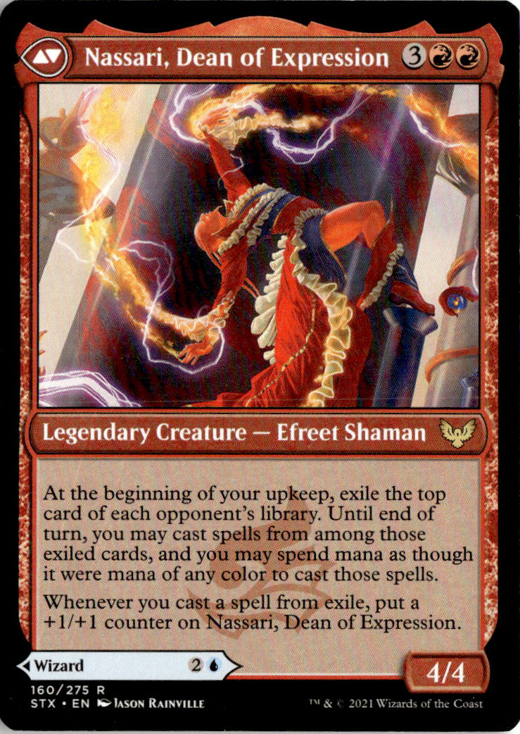 Uvilda, Dean of Perfection // Nassari, Dean of Expression - Strixhaven: School of Mages #160 - Near Mint - Normal