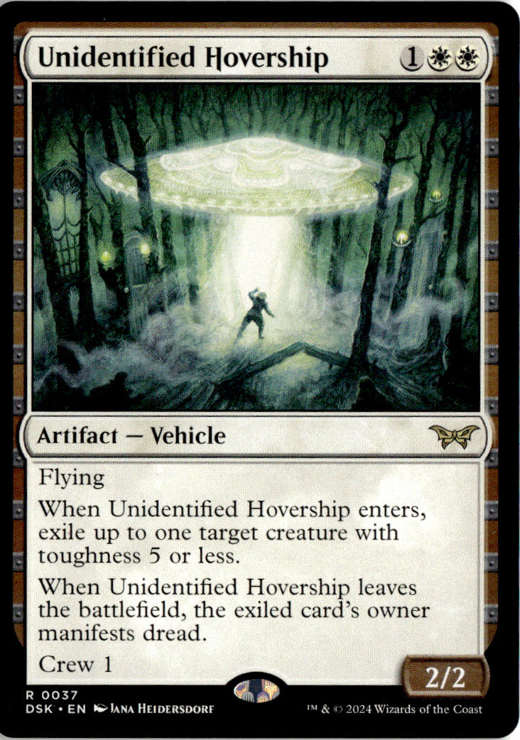 Unidentified Hovership - Duskmourn: House of Horror #37 - Near Mint - Normal